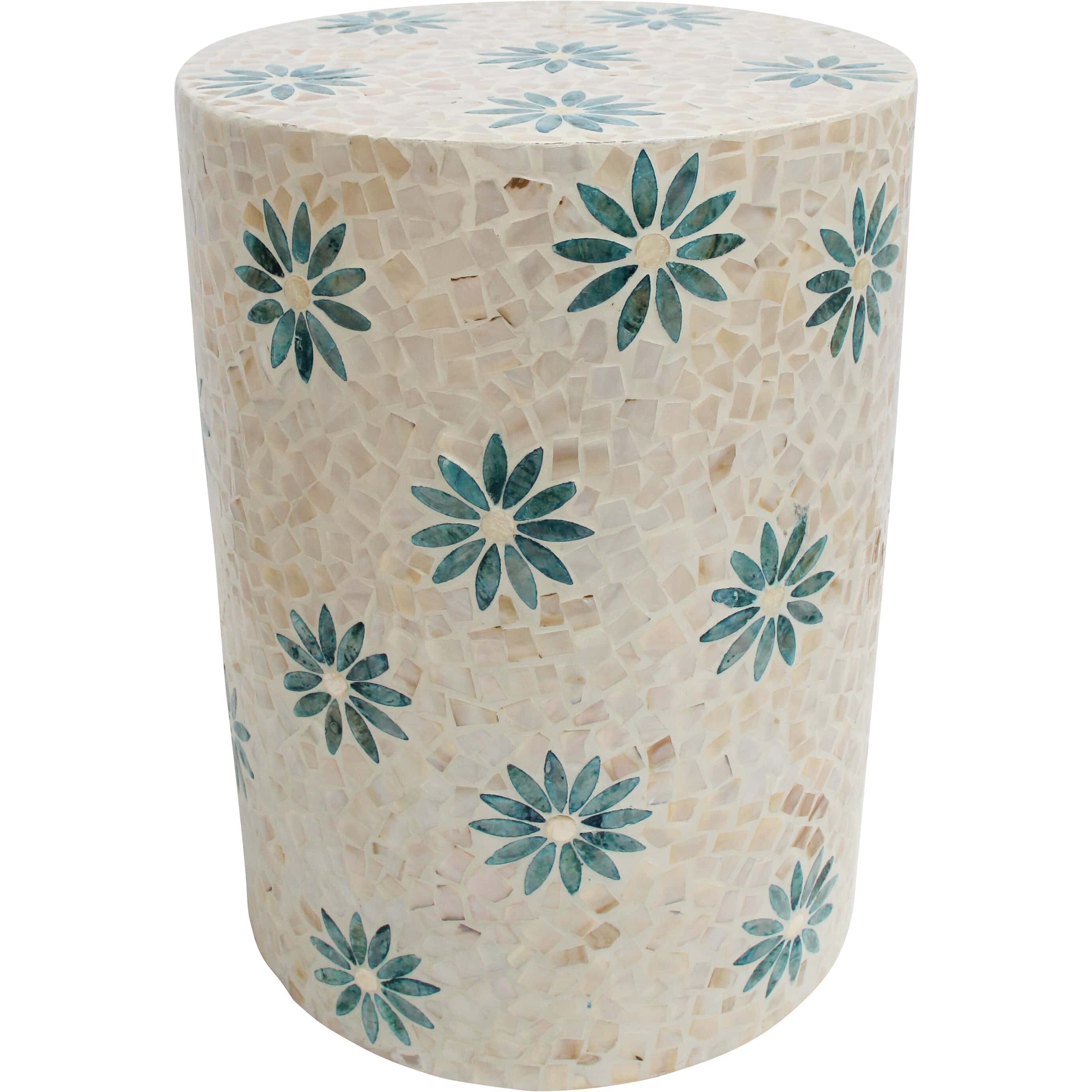 Stool Table Capiz/ Daisy