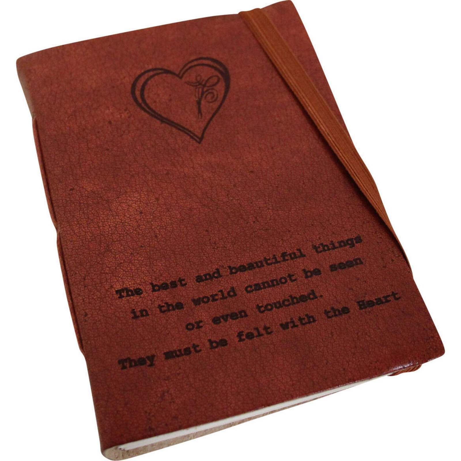 Leather N/Book Heart