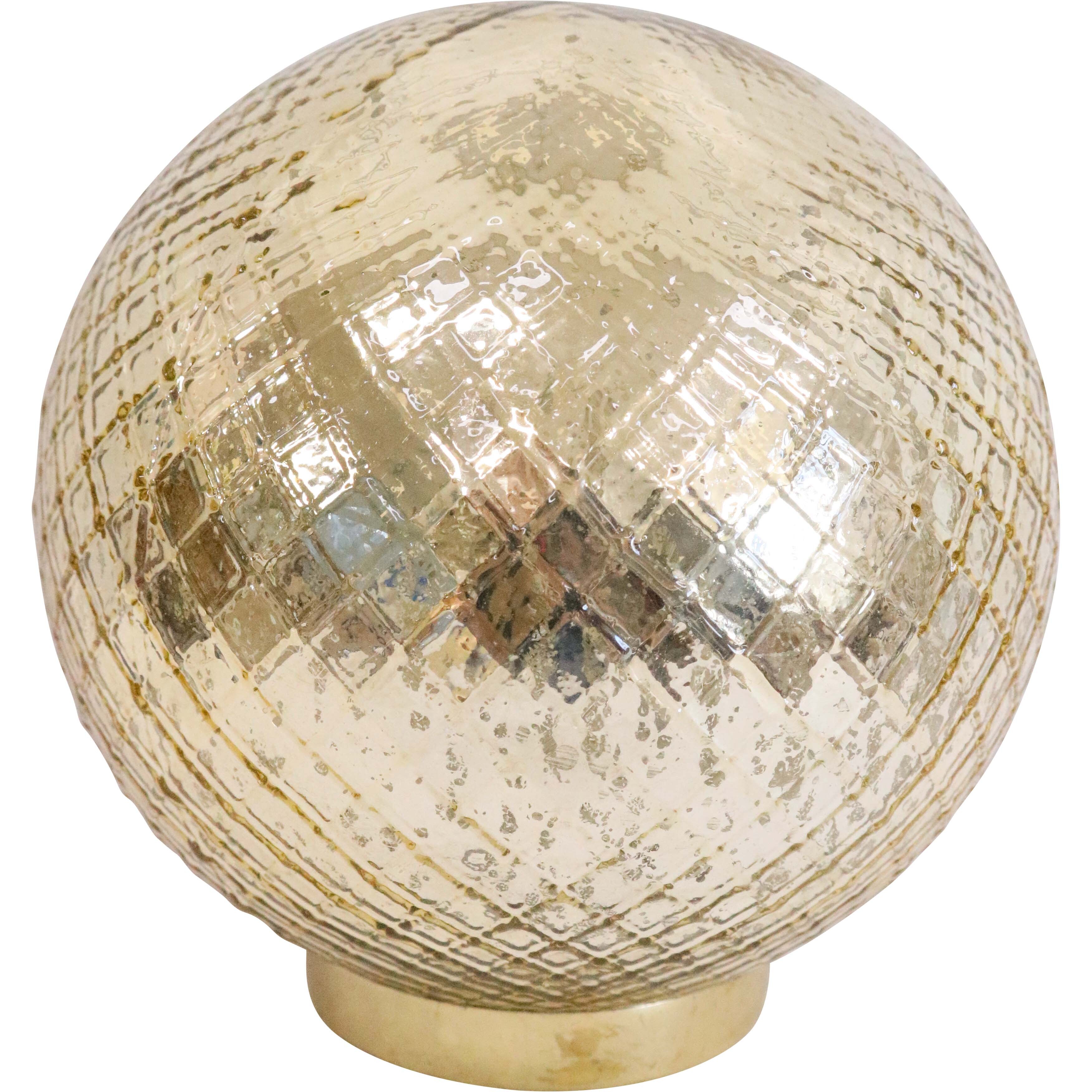 LED Glass Ball Gold Sml