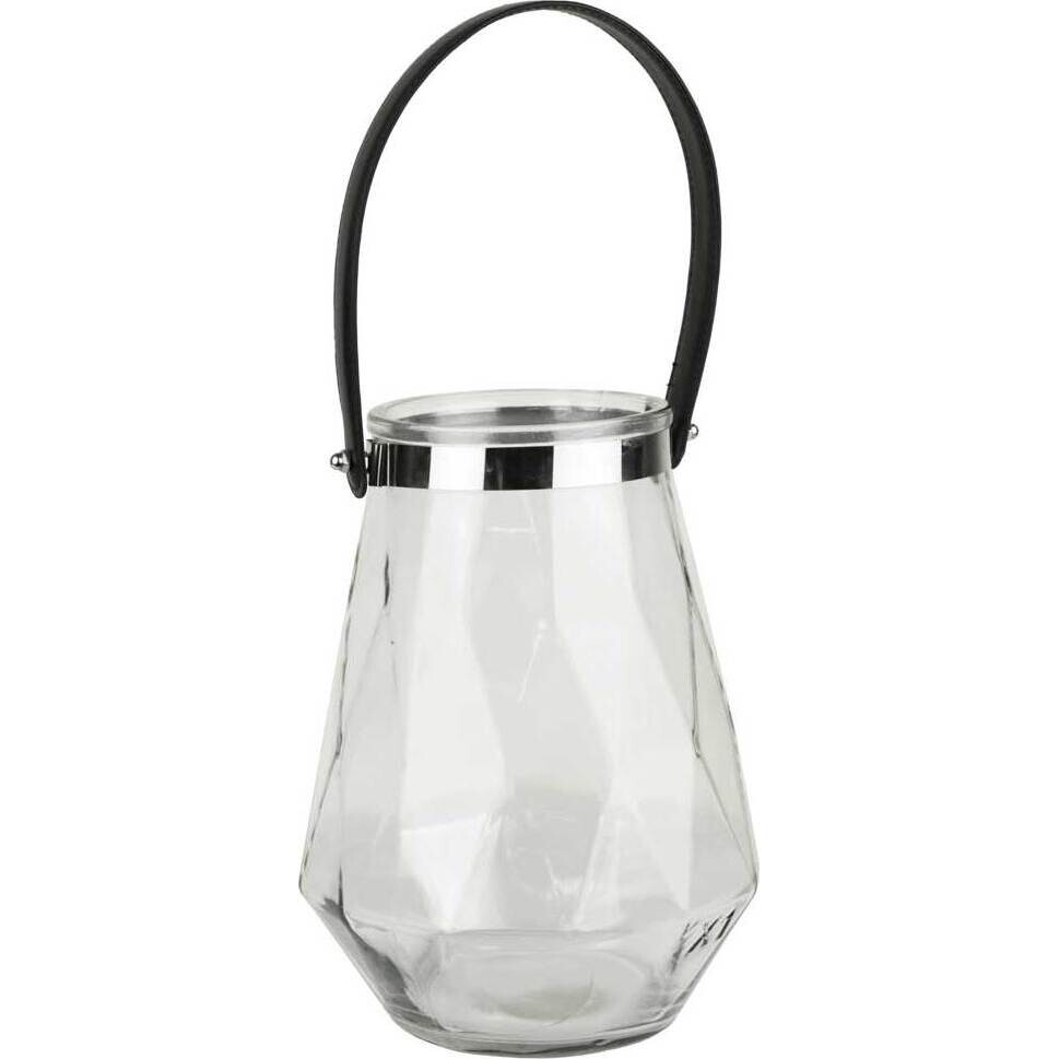 Glass Vessel Metal Band Small