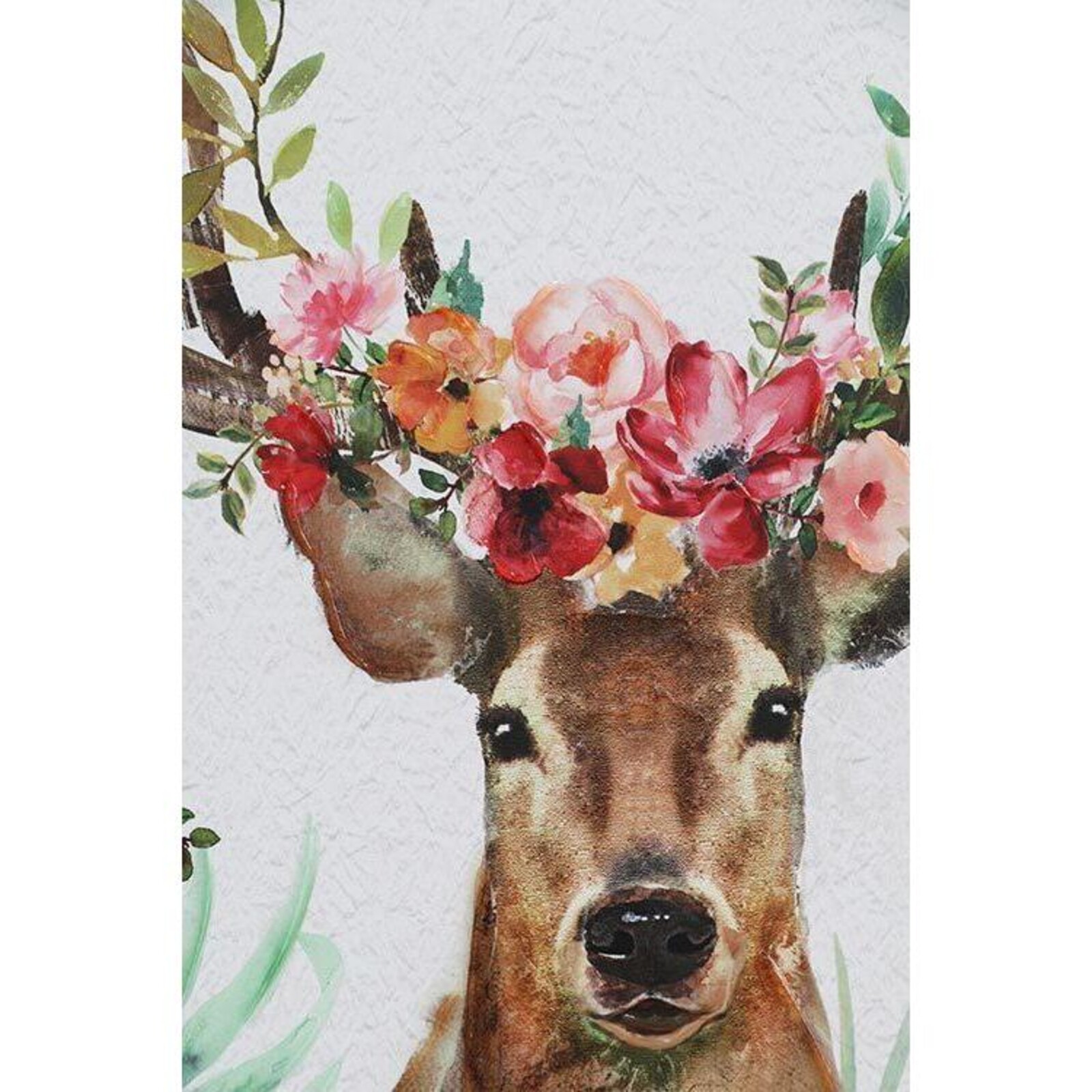 Canvas Floral Deer