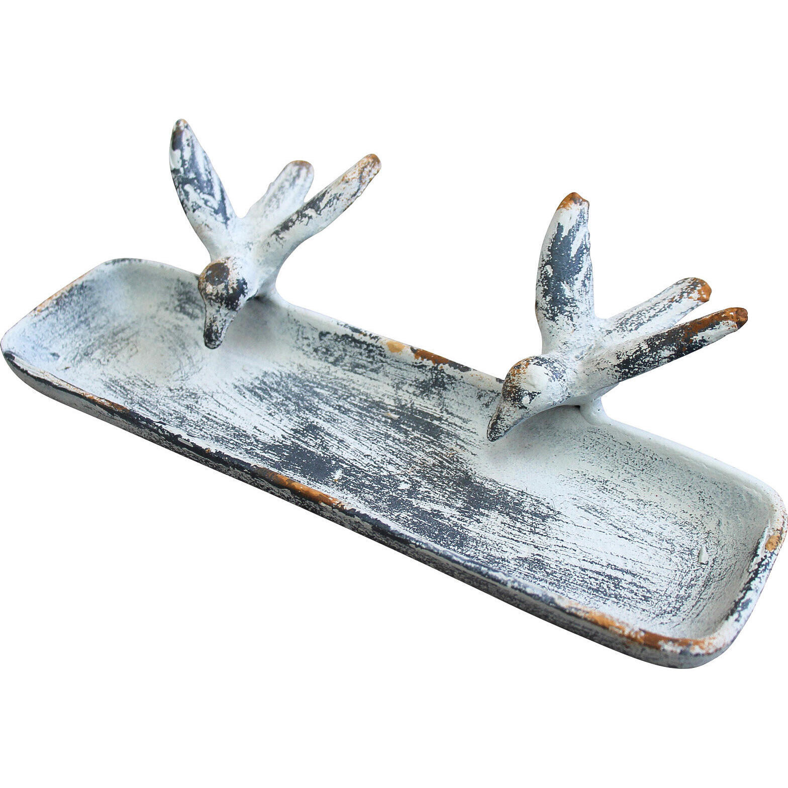 Metal Tray Twin Birds 