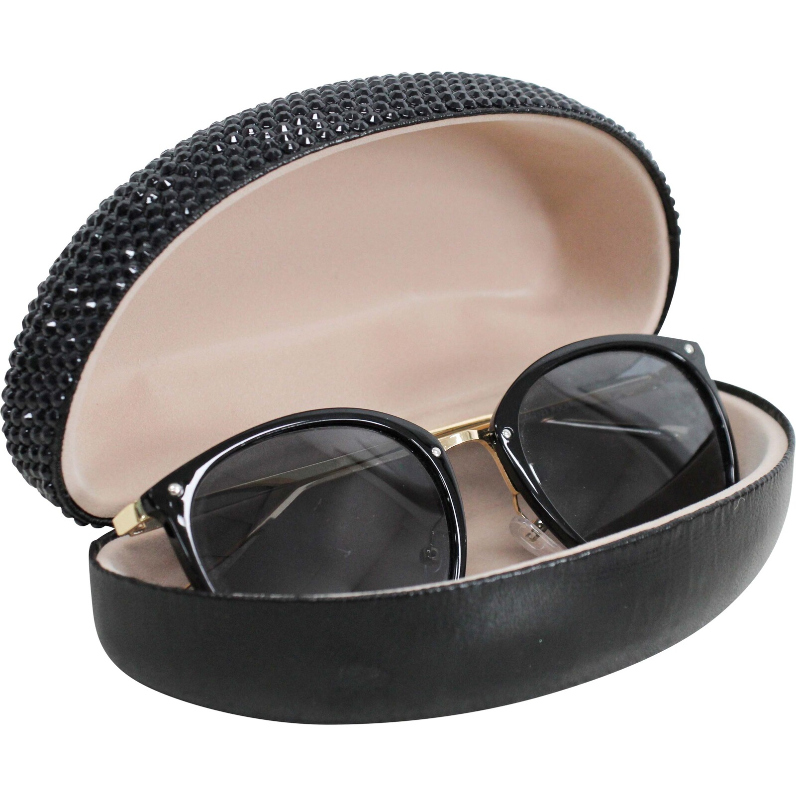 Sunglasses Case Bling Black