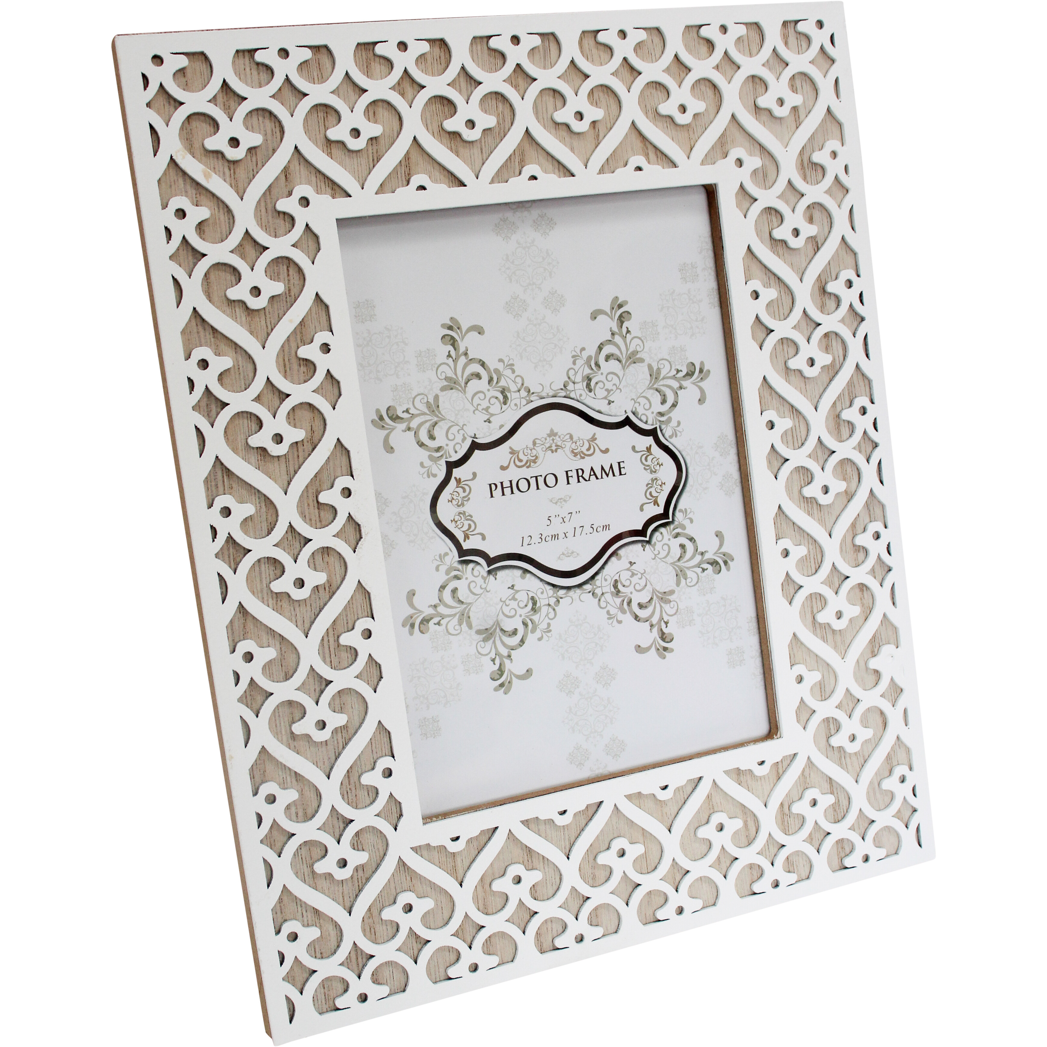 Frame Heart 5x7 White