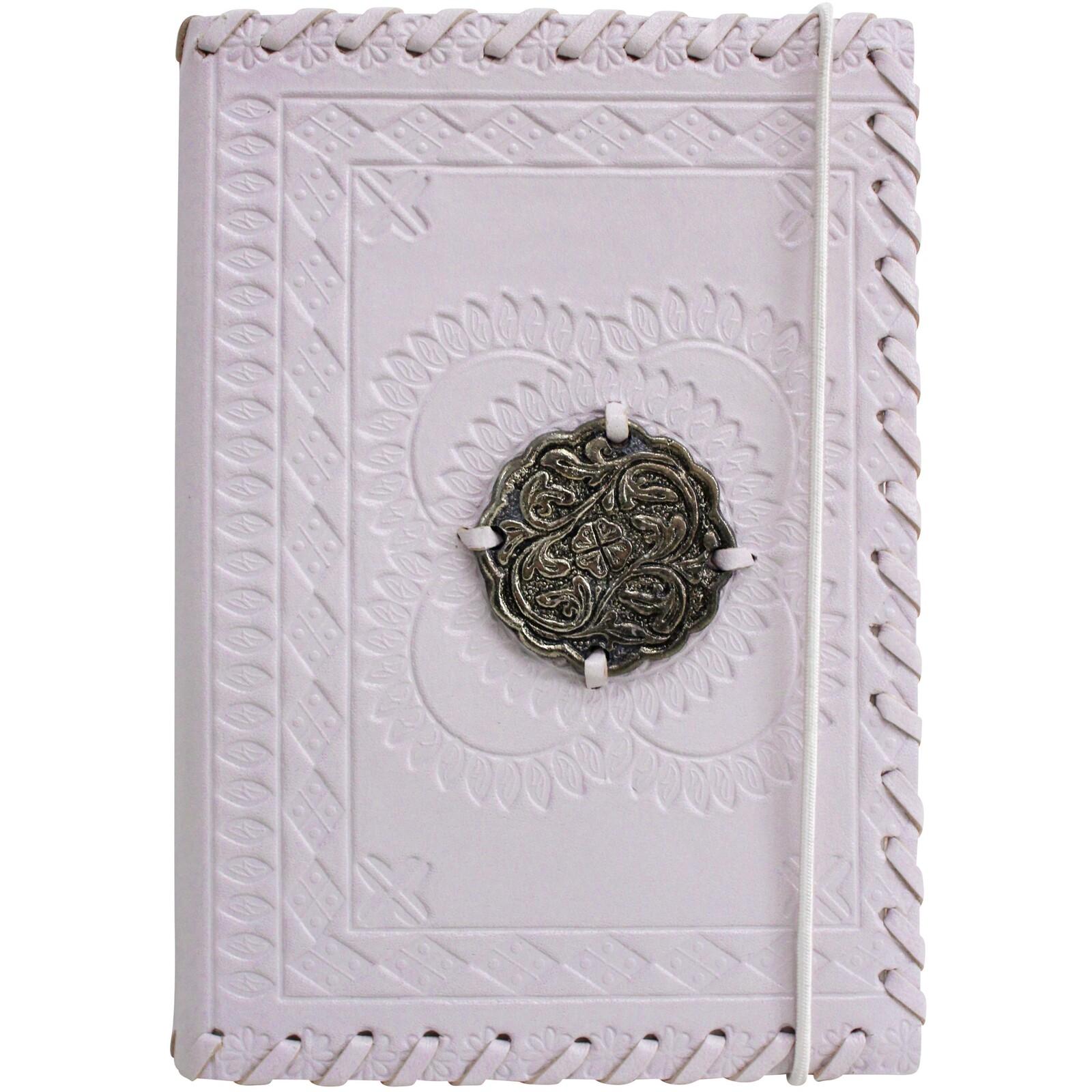 Leather N/Book Lilac Medal
