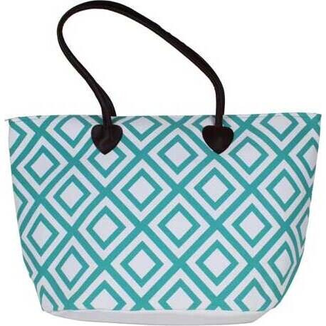 Tote Bag Diamond Teal