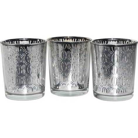 Votives Silver Bonbon Set/3