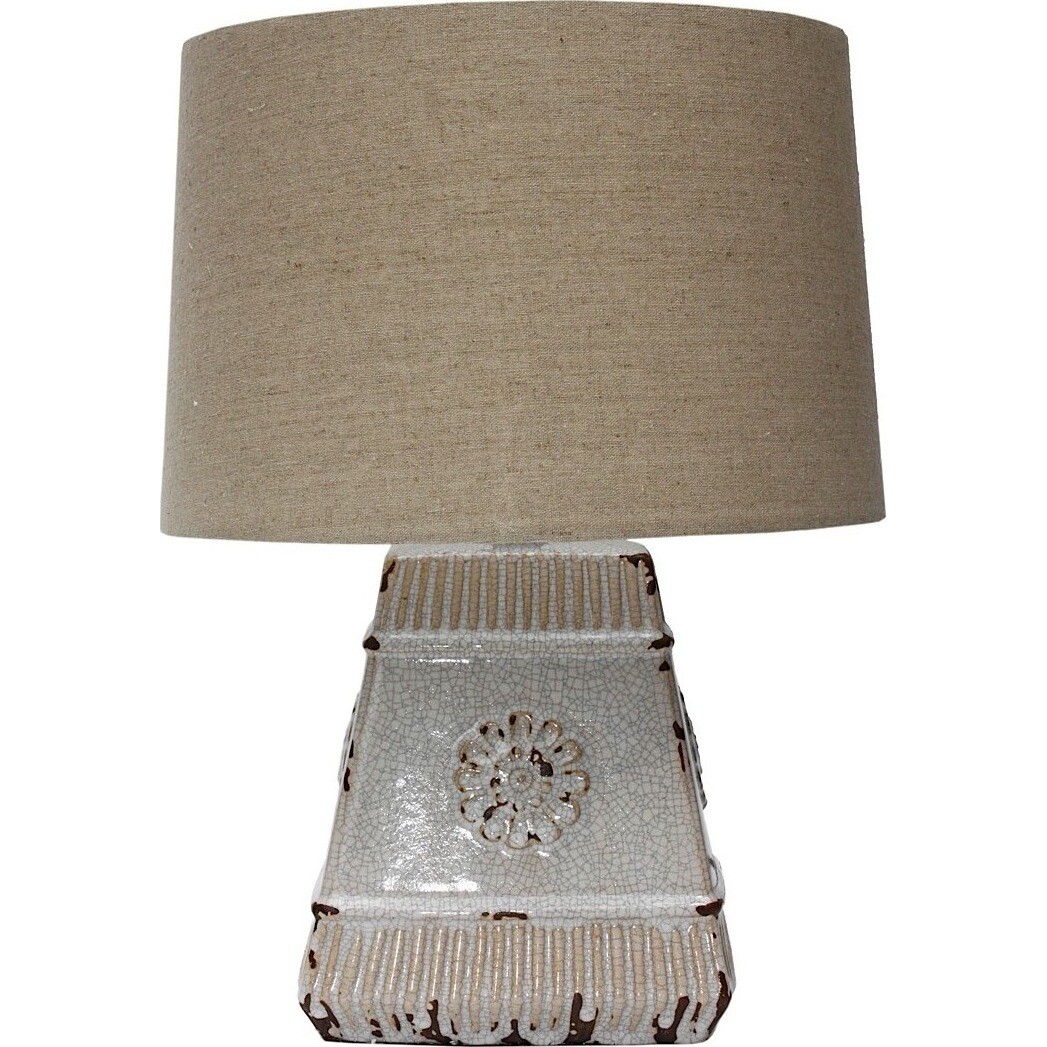 Table Lamp - Flower Rib Square