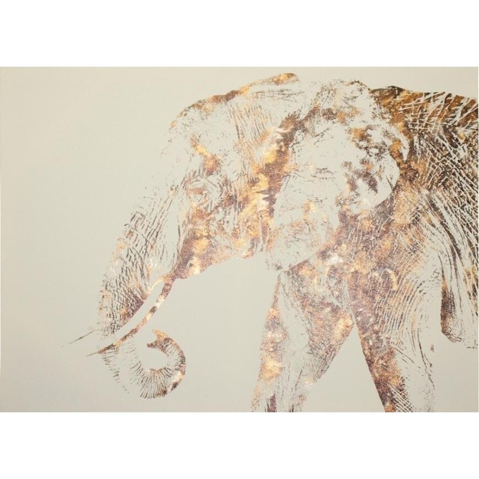 Canvas With Foil Elephant