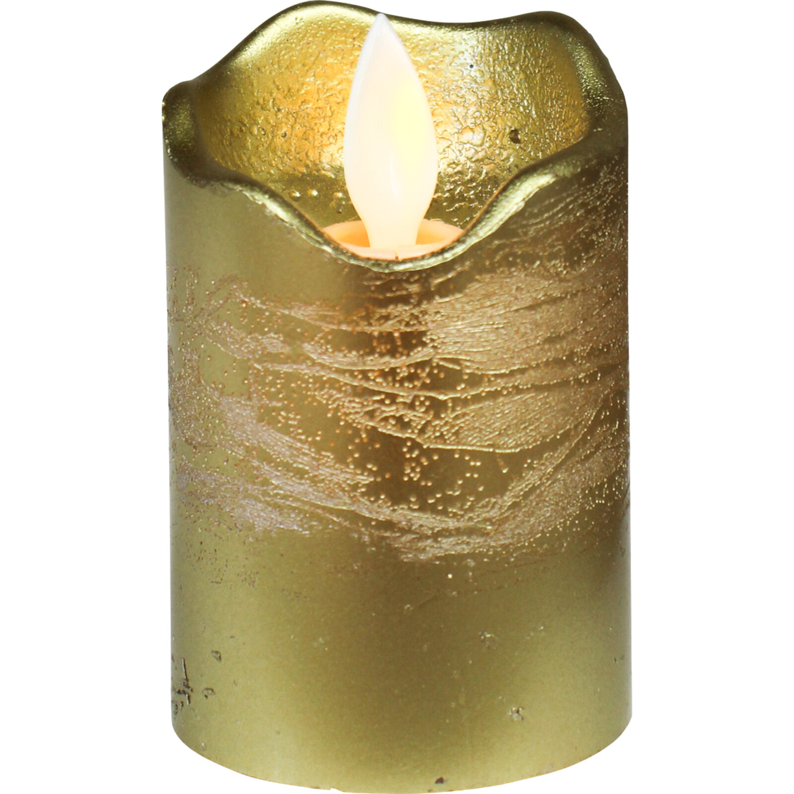 Battery Candle Gold Sml