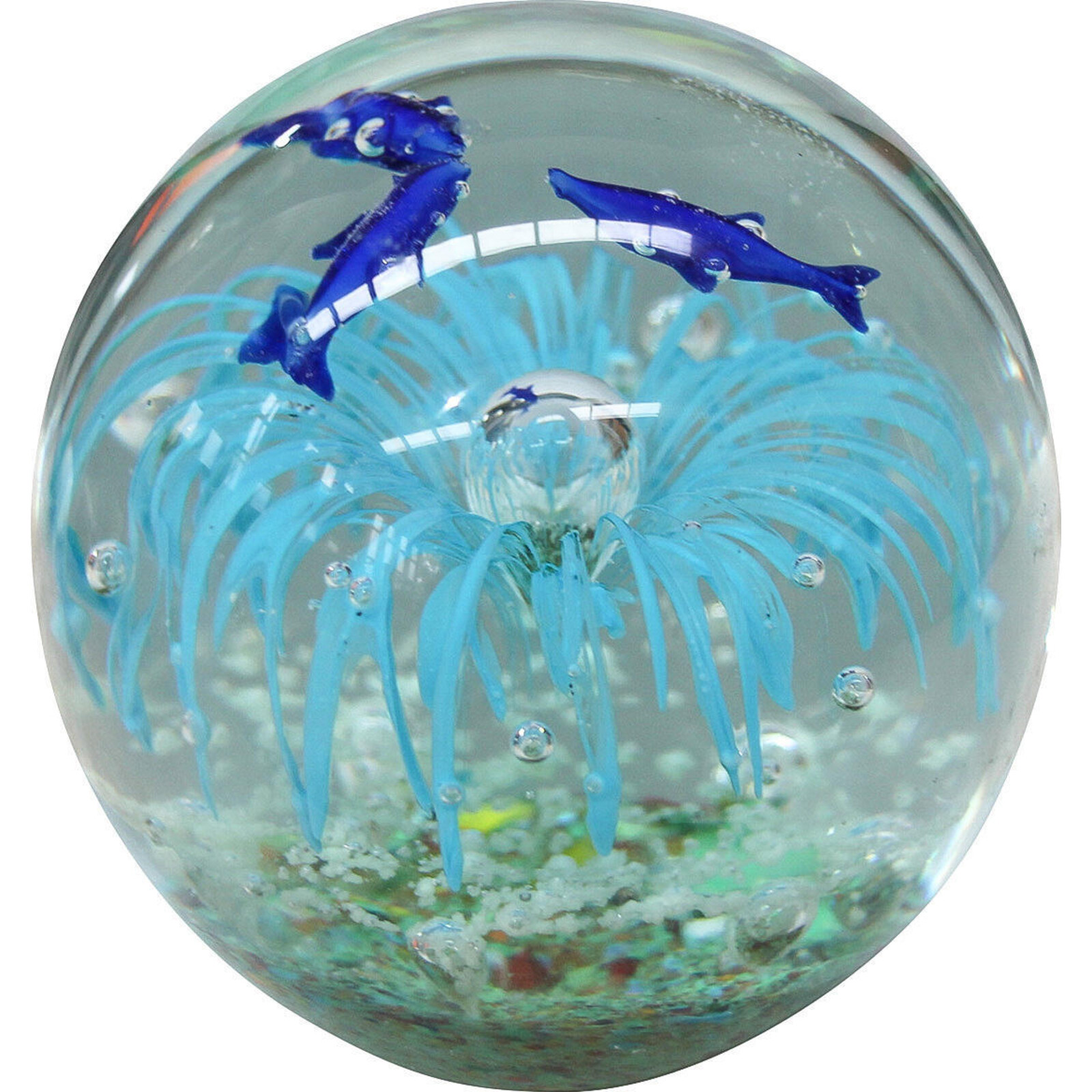 Glass Ball 3 Dolphins