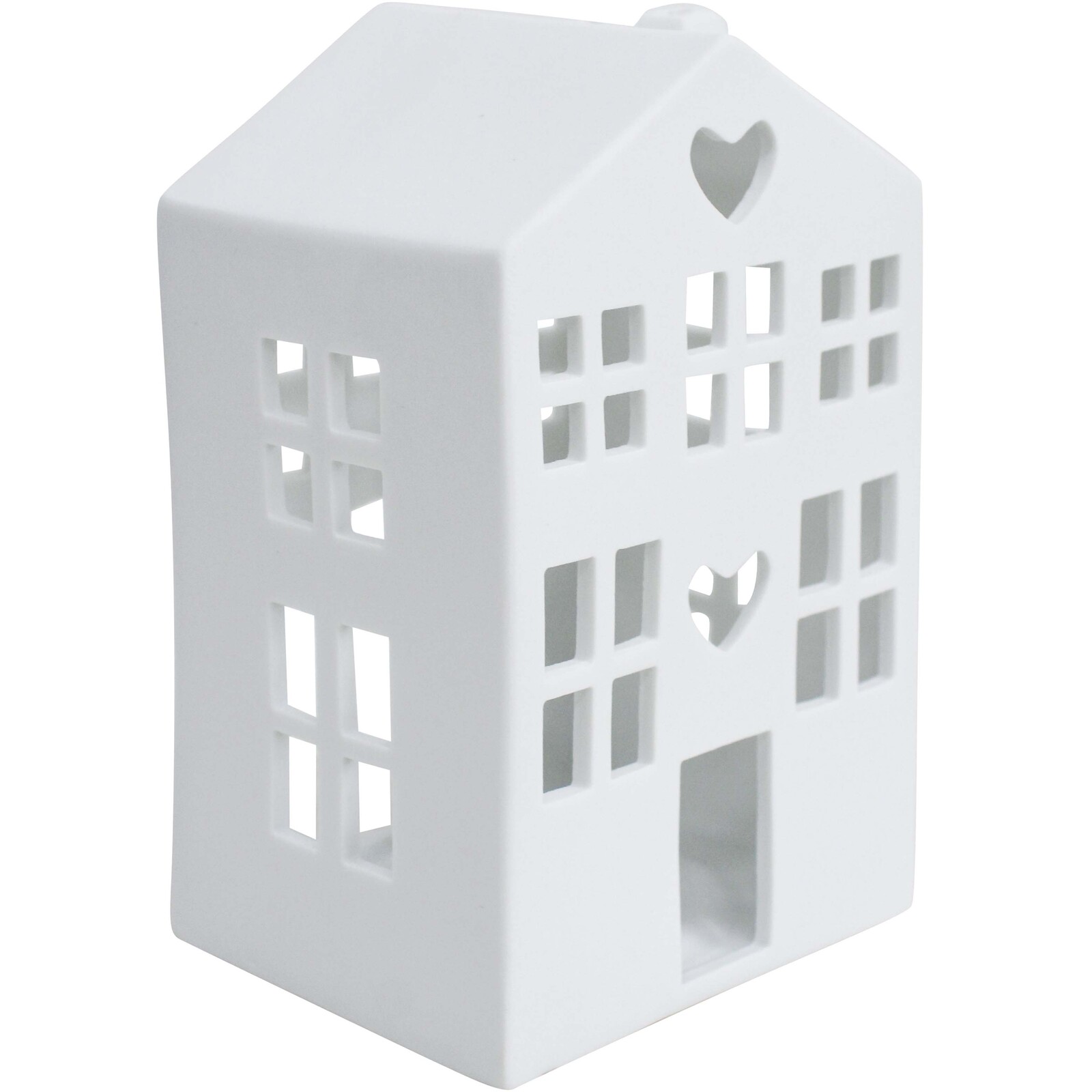 Porcelain Village House Tealight Holder 3D