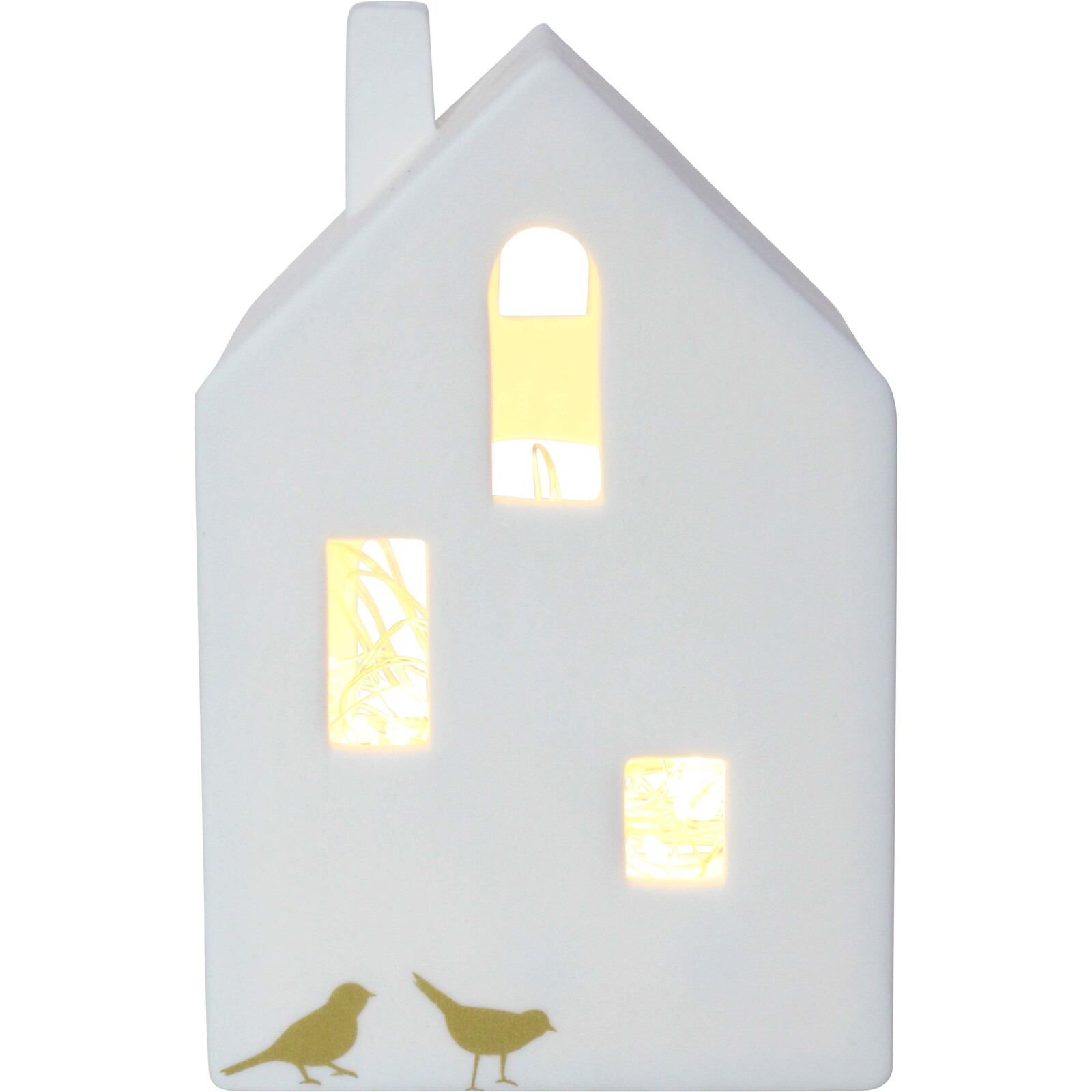 Porcelain Village House Tealight Holder 3D