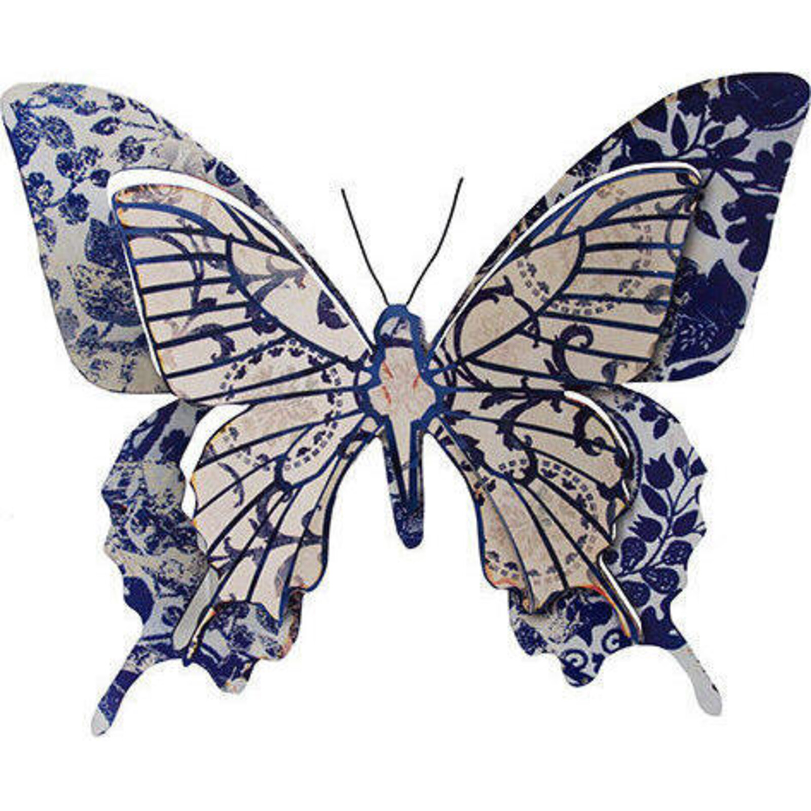 Metal Butterfly Blue Emperor