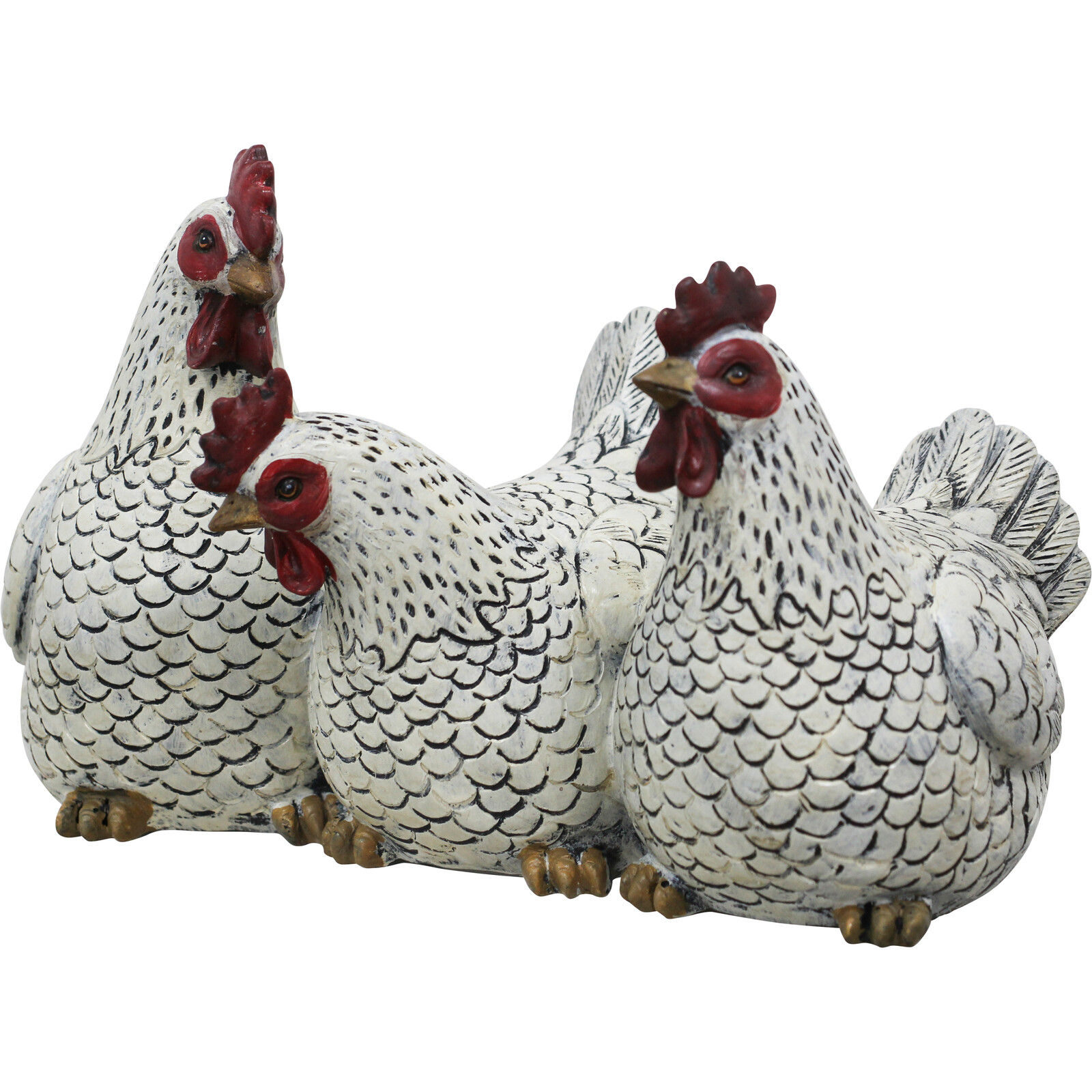 Three Chicken Friends - White Body