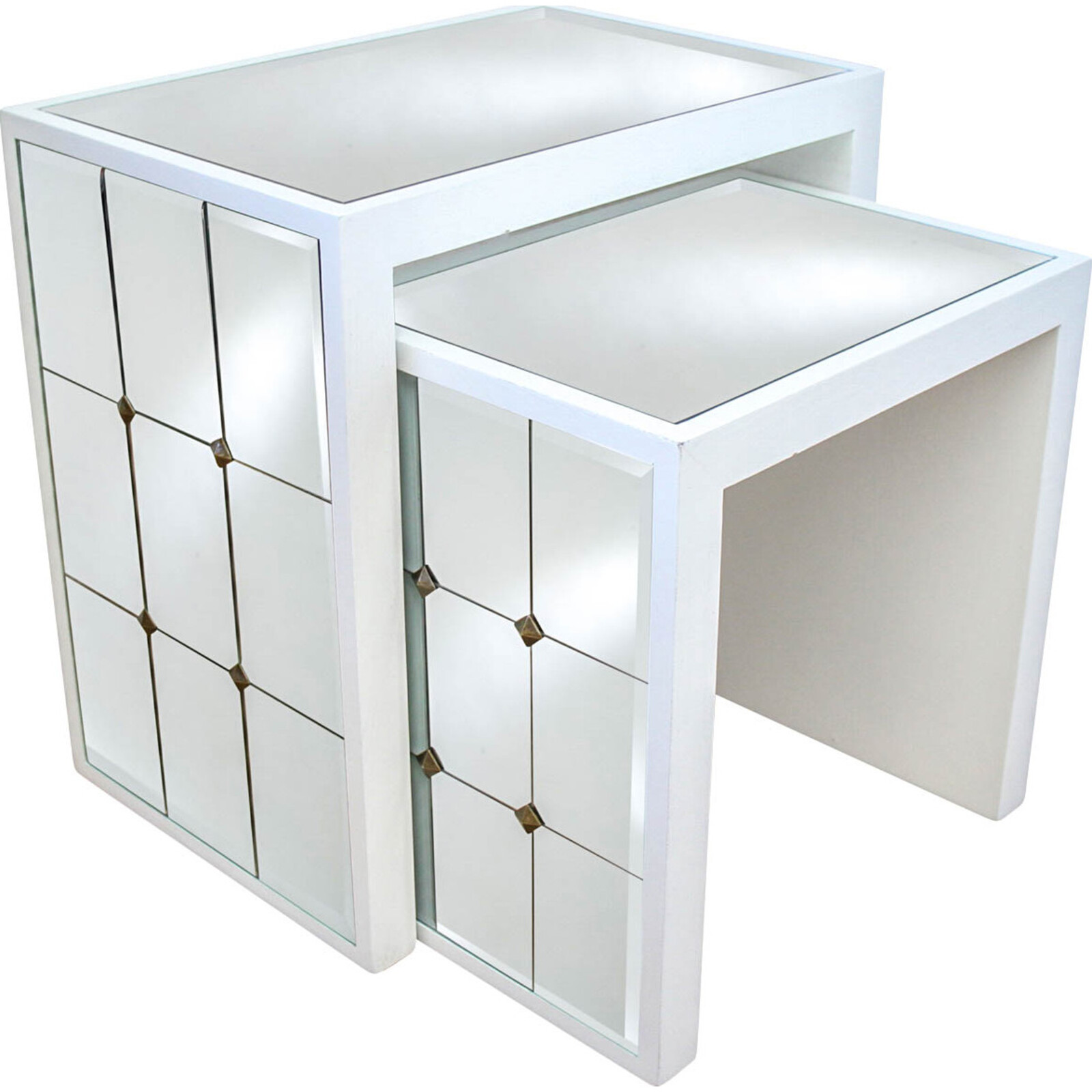 # Side Table S/2 Mirrored Cheval