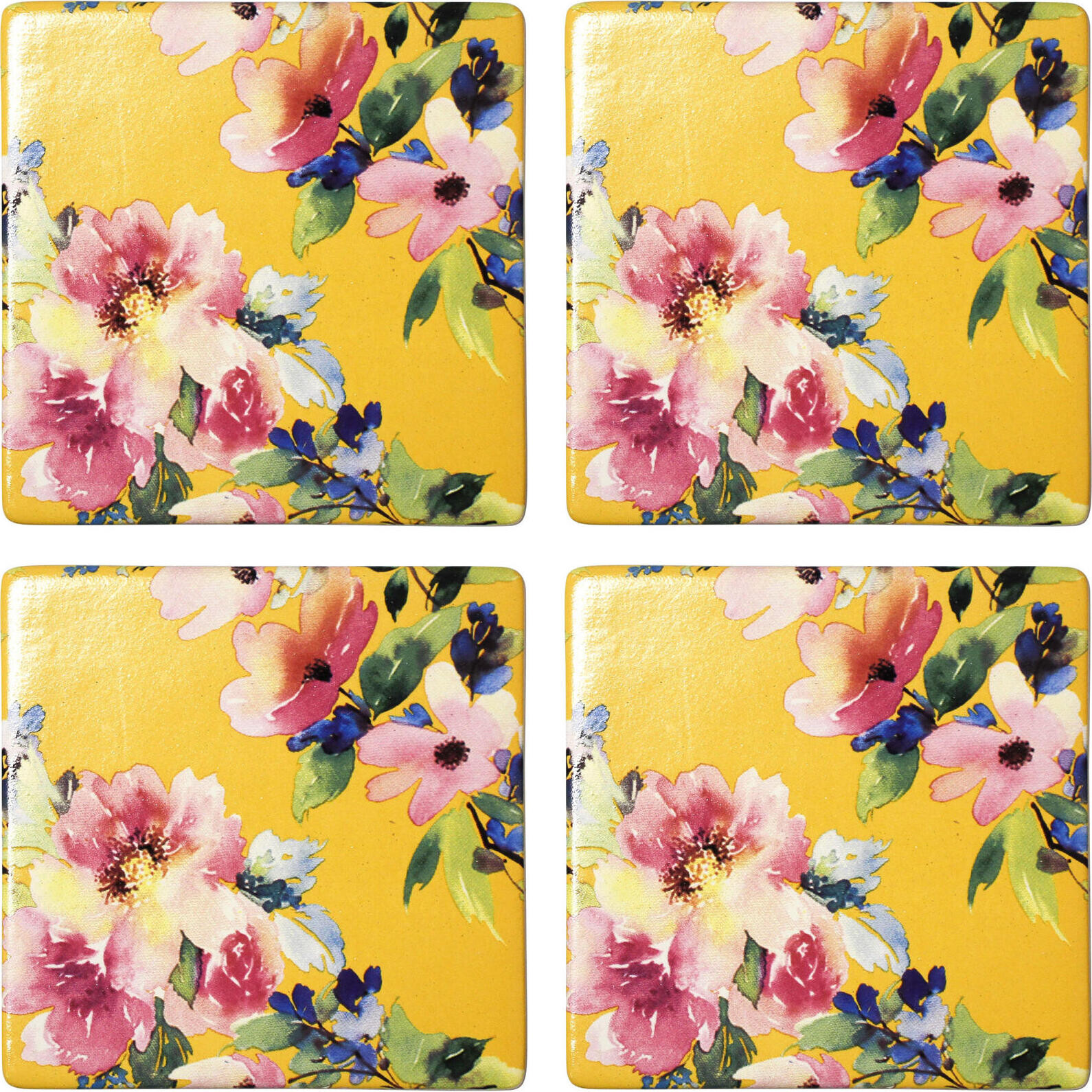 Coasters Sunshine Floral S/4