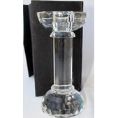 Cut Glass Candleholder Lg 15cm