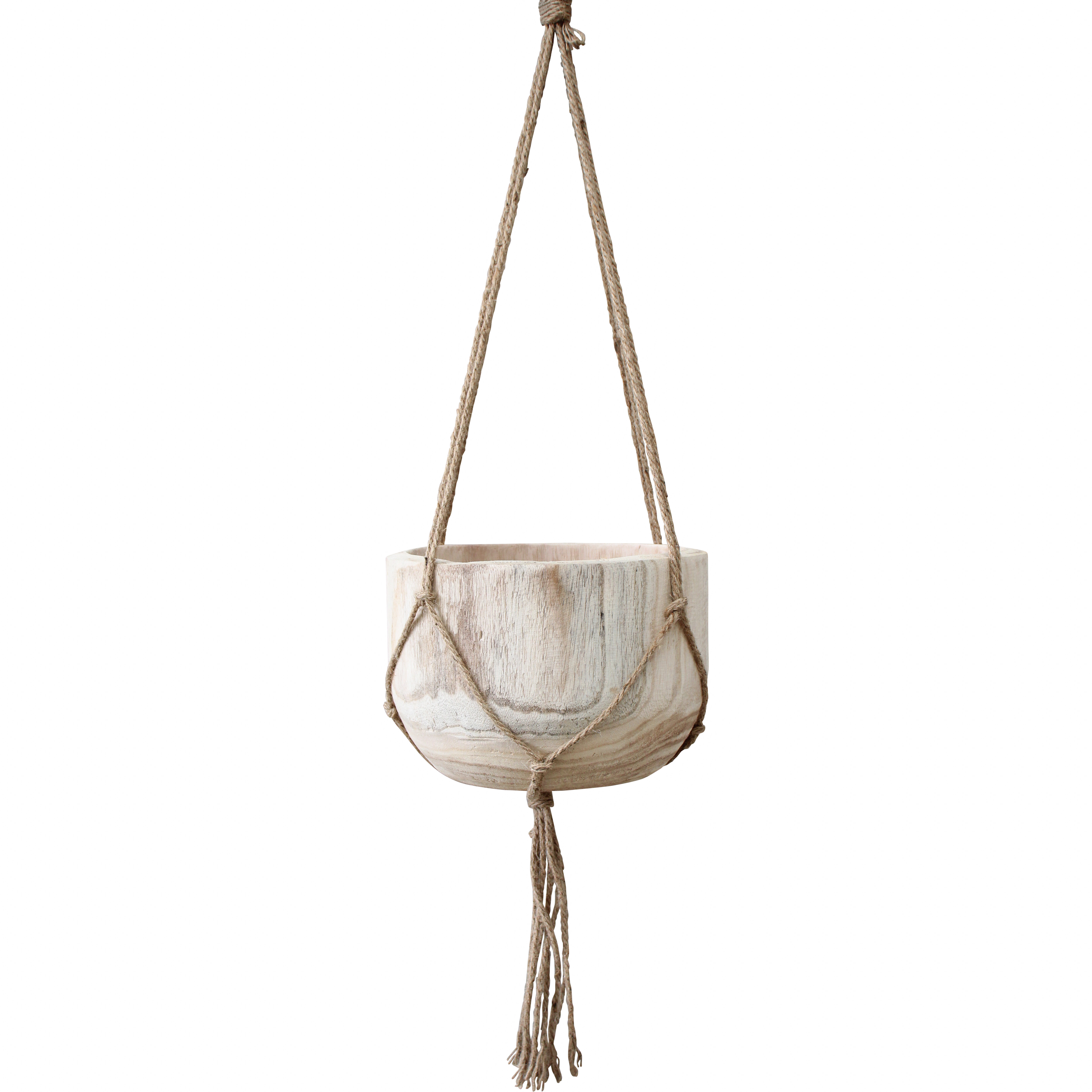 Hanging Macrame Bowl Tall