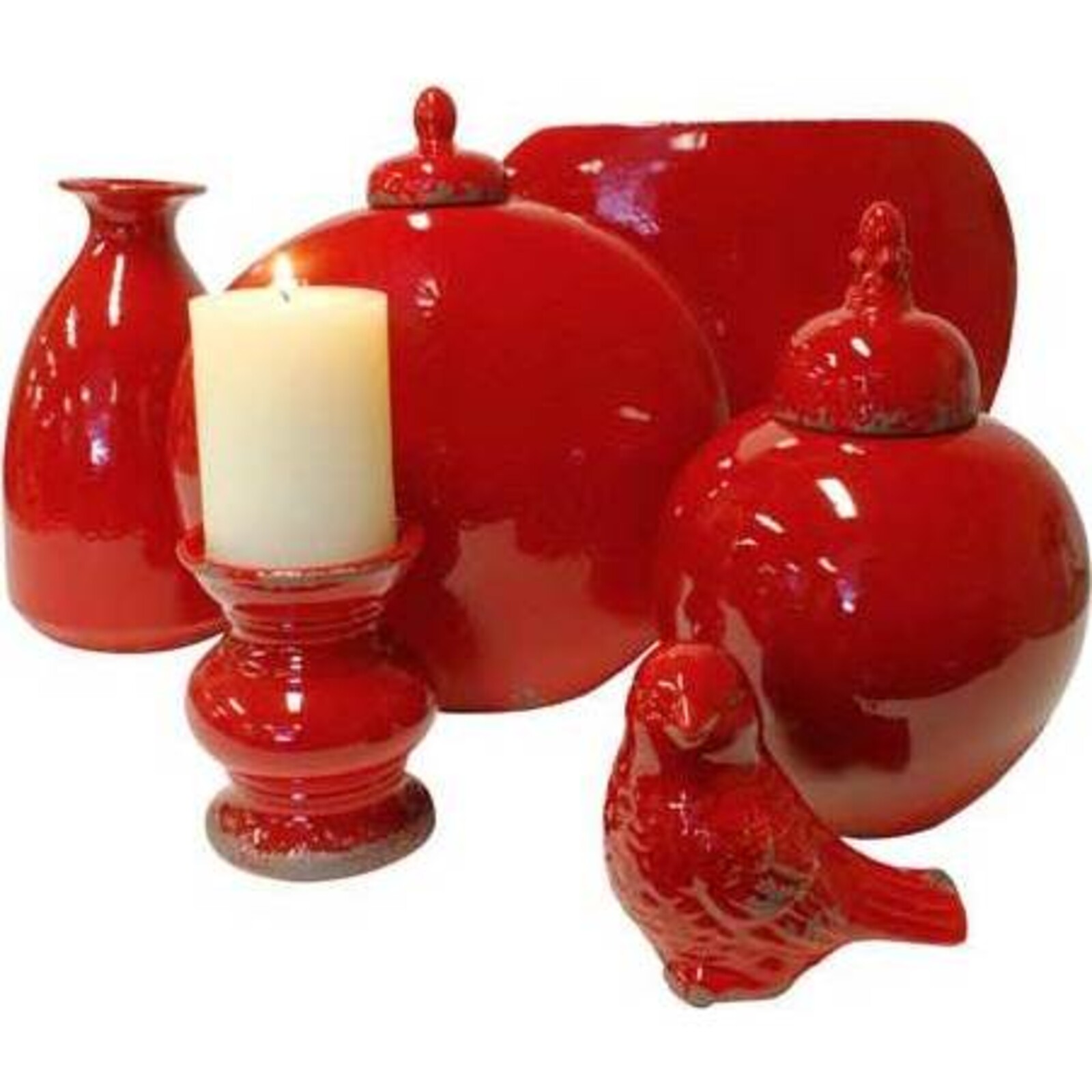 Candleholder Vivid Rouge