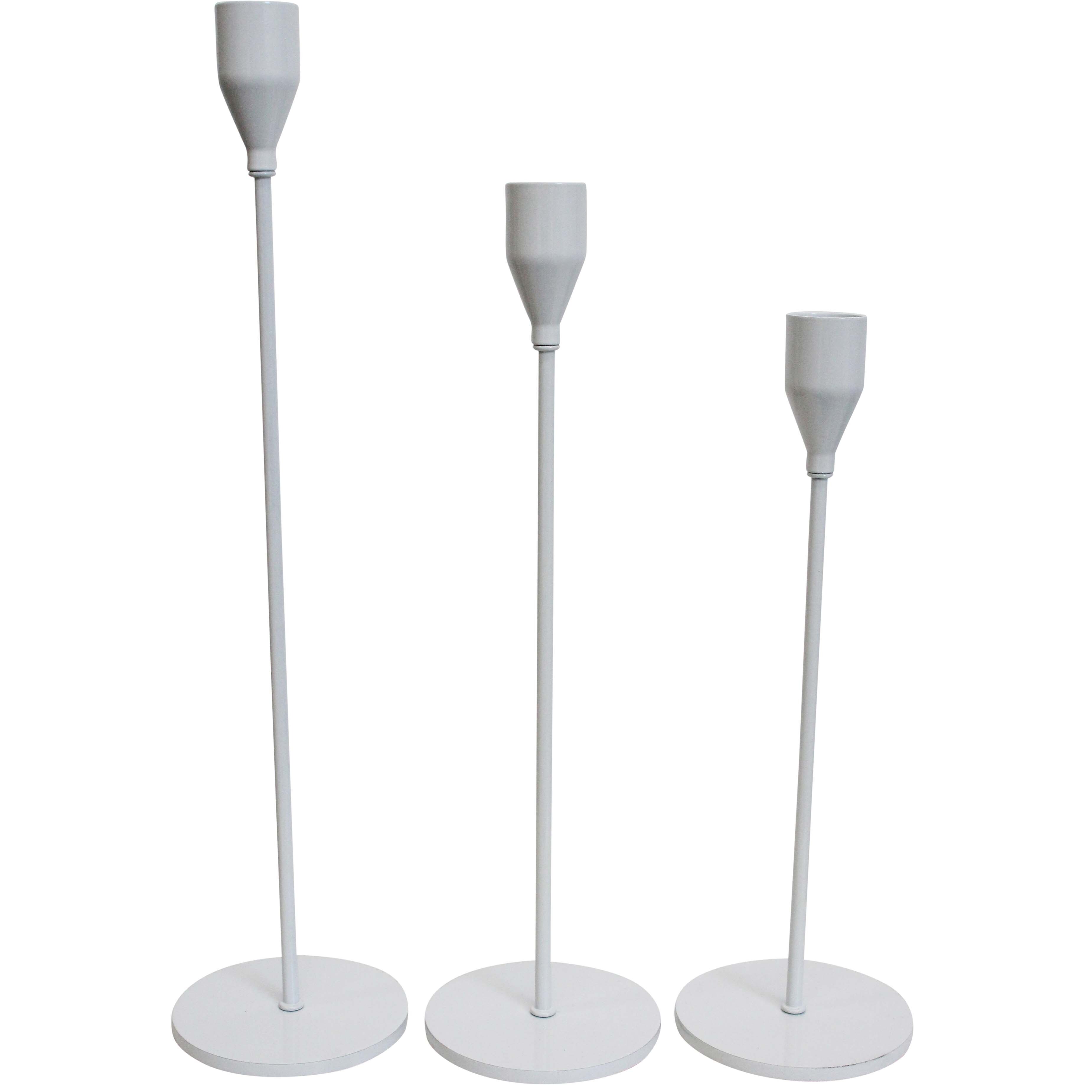 Candleholders S/3 White