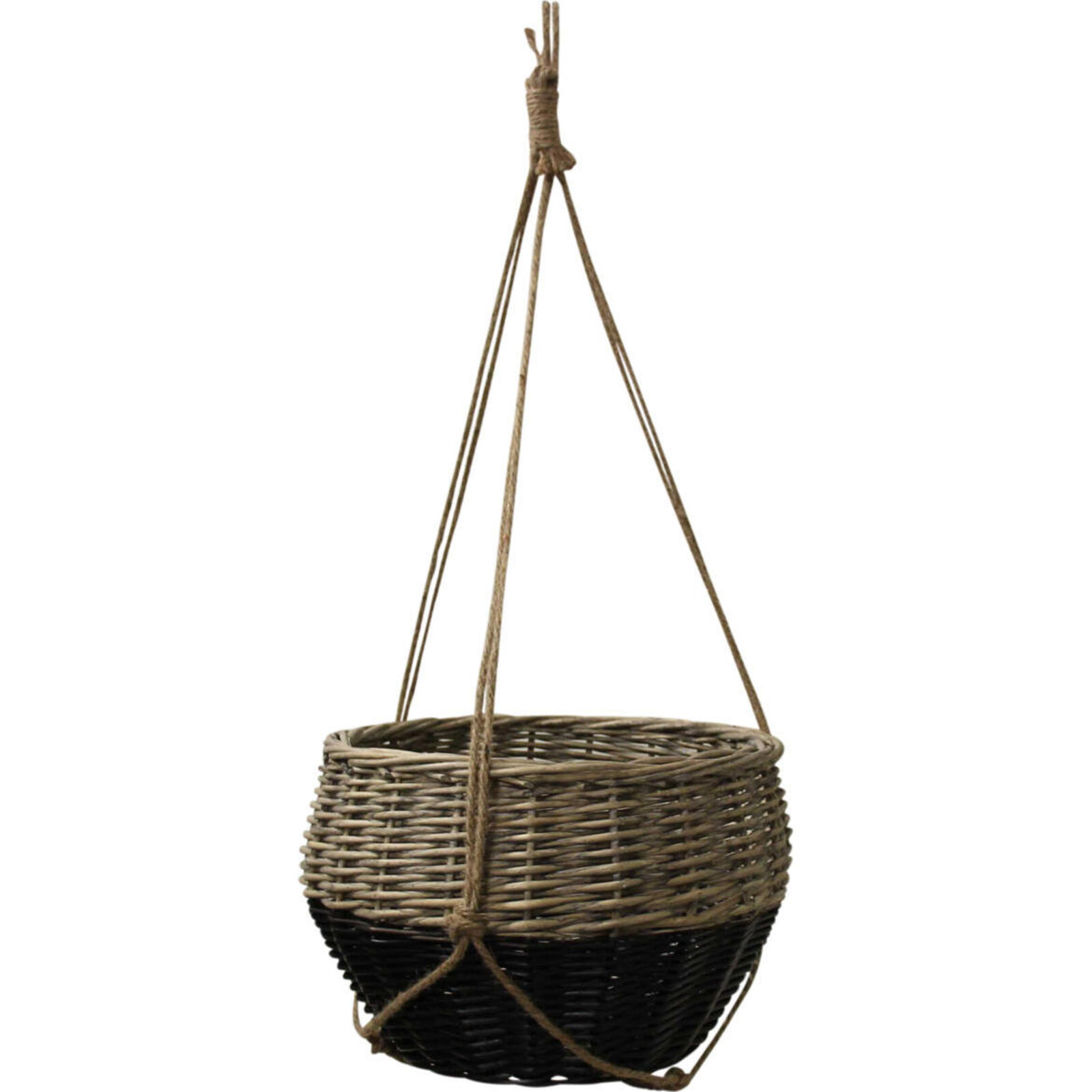 Hanging Basket Lrg Black Dip