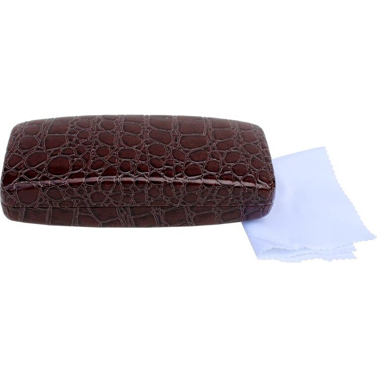 Glasses Case - Brown Croc