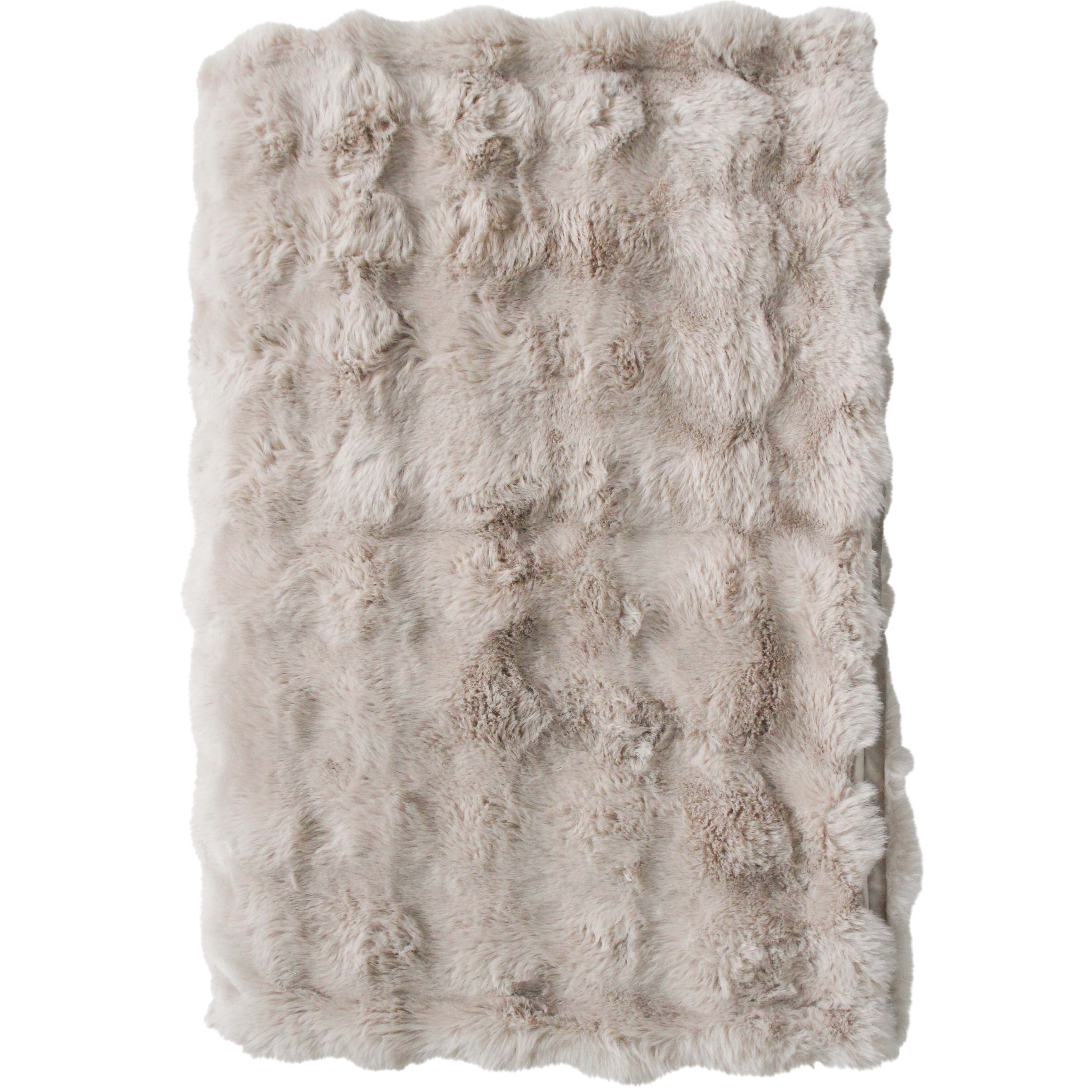 Lux Faux Fur Blanket Faun