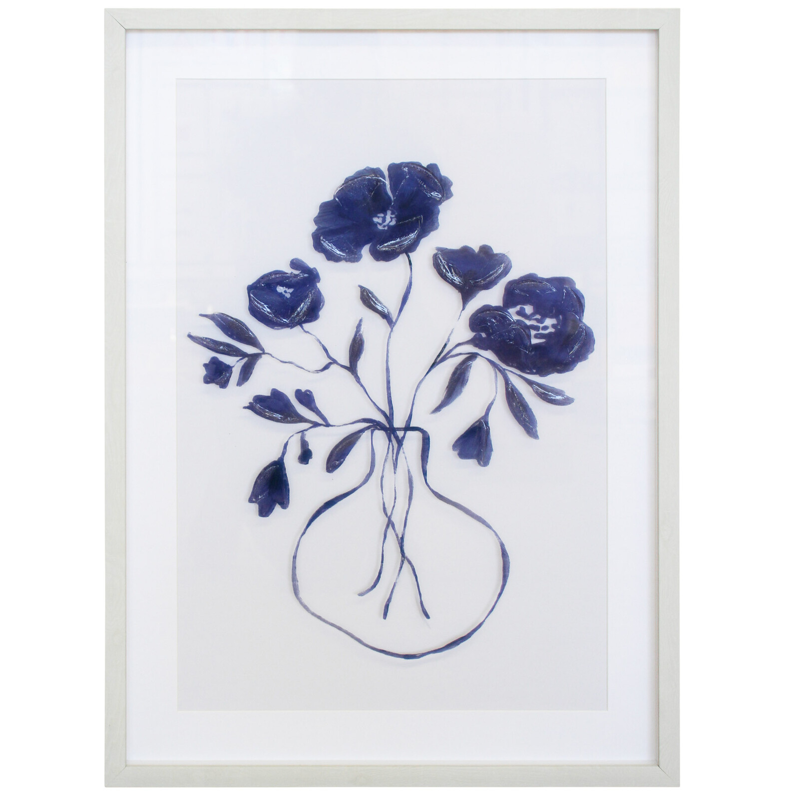Framed Print Blue Vase