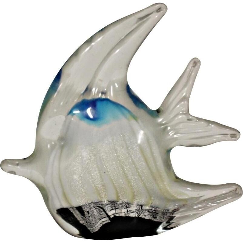 Glass Fish Blue/White