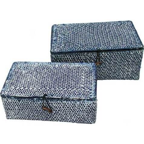 Woven Box Large B/wash S/2