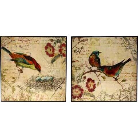 Lacquer Print - Nesting Birds set 2