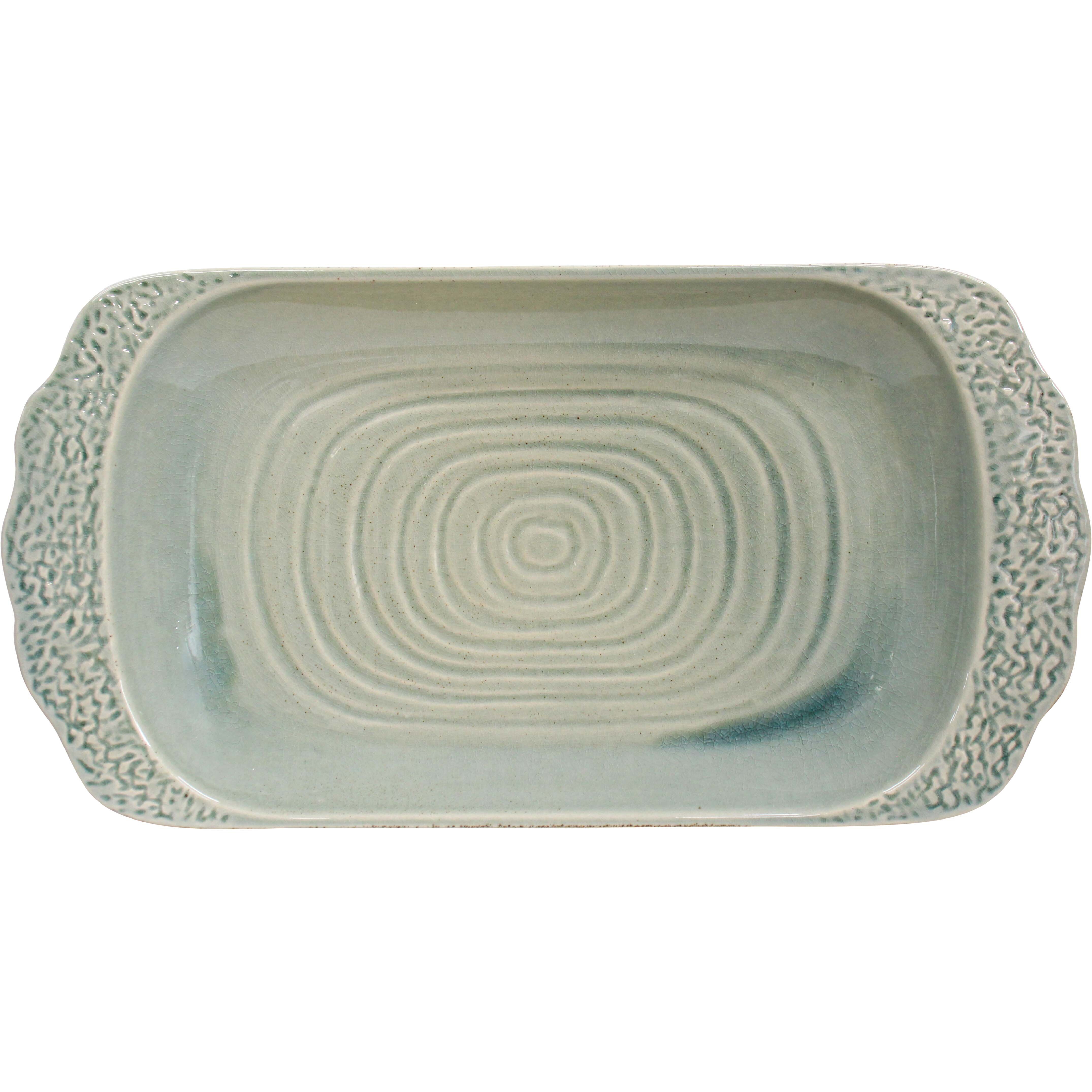 Platter Minorca Silver Grass Rectangle