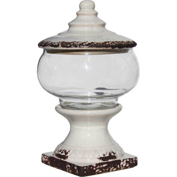 Glass Urn Bianco