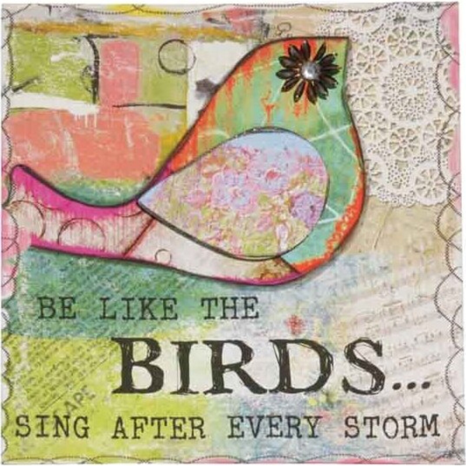 Canvas Sign - Birds Sing