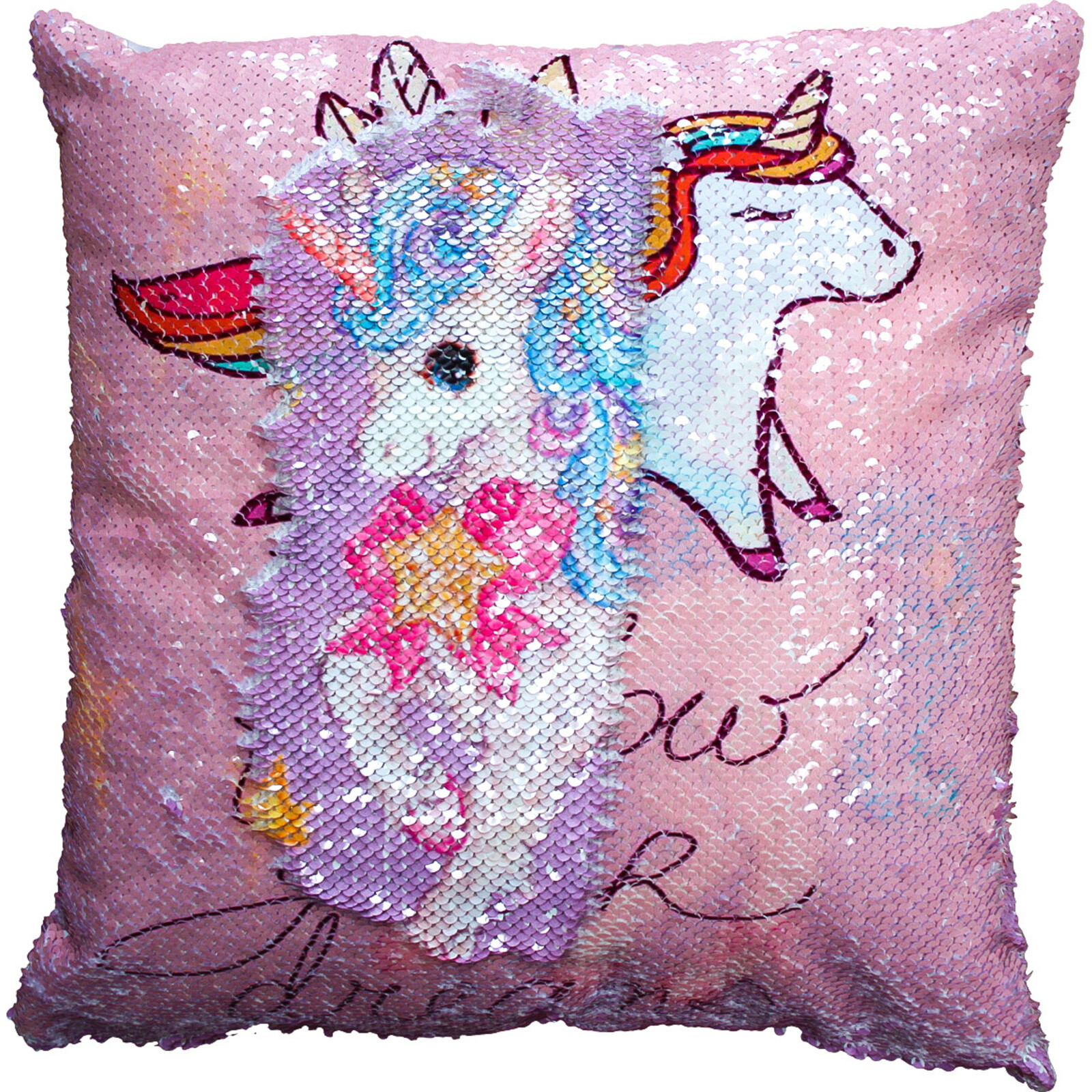 Cushion Sequin Unicorn