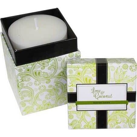 Lime and Coconut Boxed Candle - 10cm