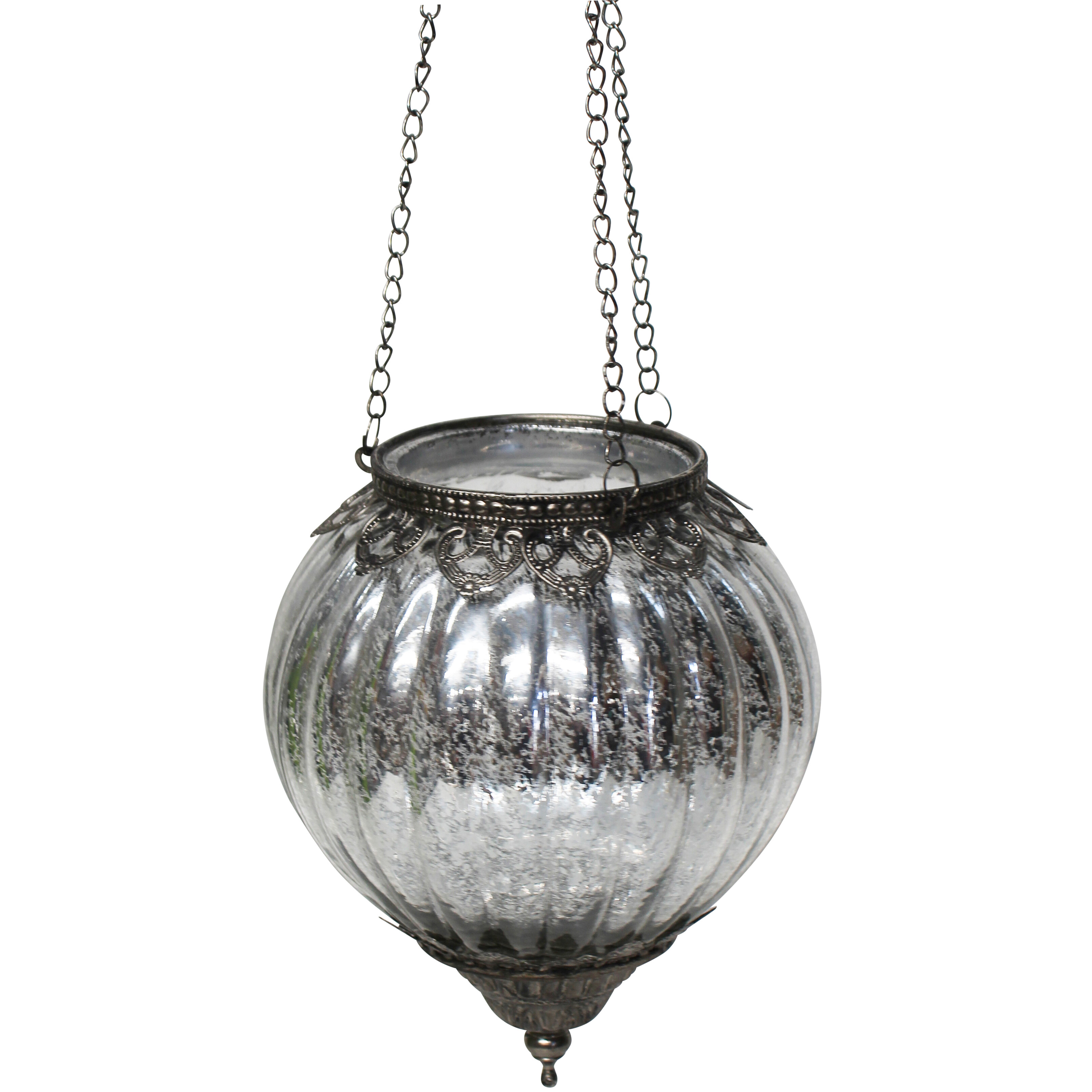 Hang Votive Bauble Silver