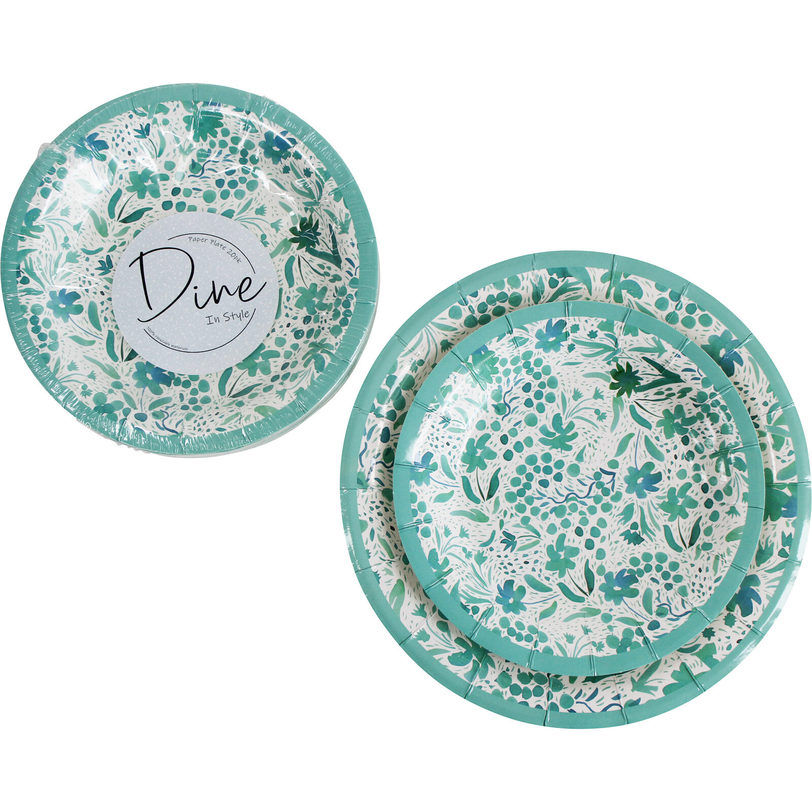 Paper Plate Set/20 Blossom Sml