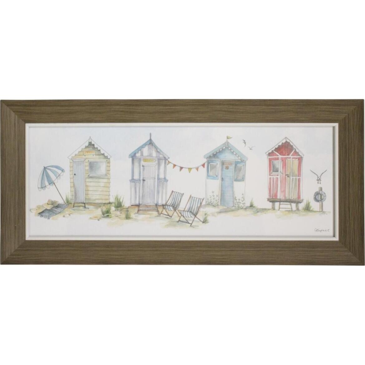 Framed Print Bathing Booth 2