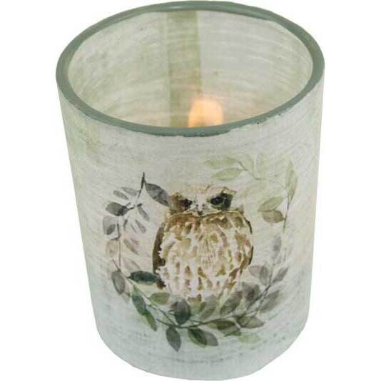 Votive Owl Wreath