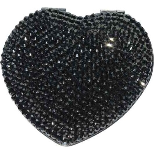 Mirror Compact - Bling Black