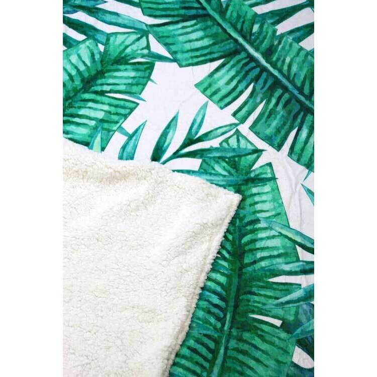 Throw Tropical Palm Leaves