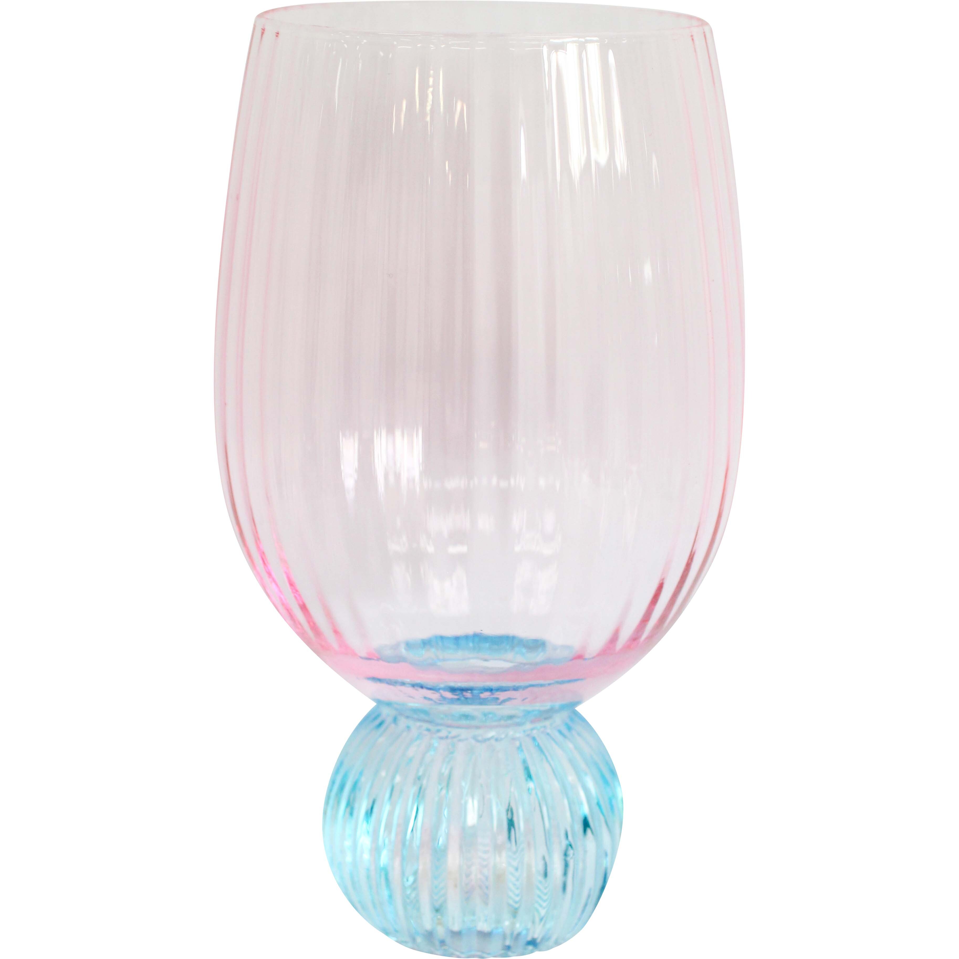 Bubble Ball Glass Pink/Turq