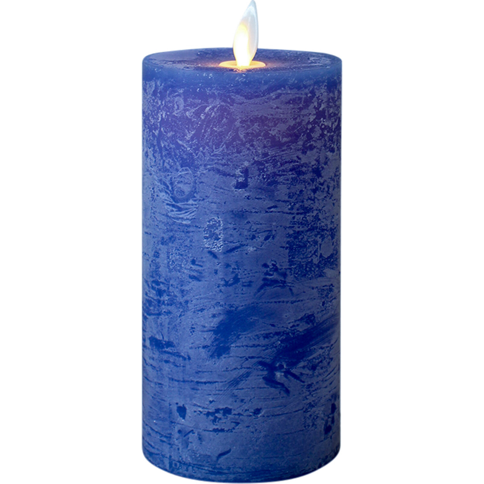Flameless Candle Navy Lrg