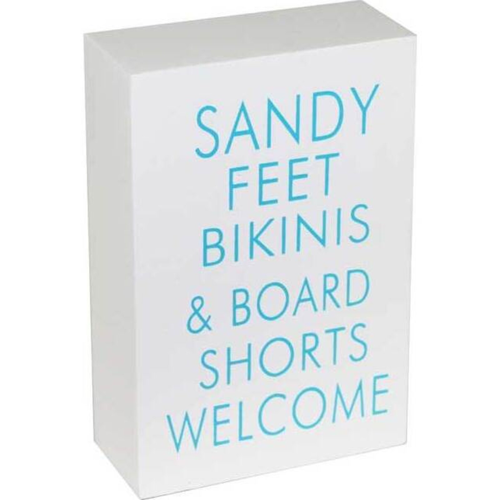 Standign Sign Sandy Feet