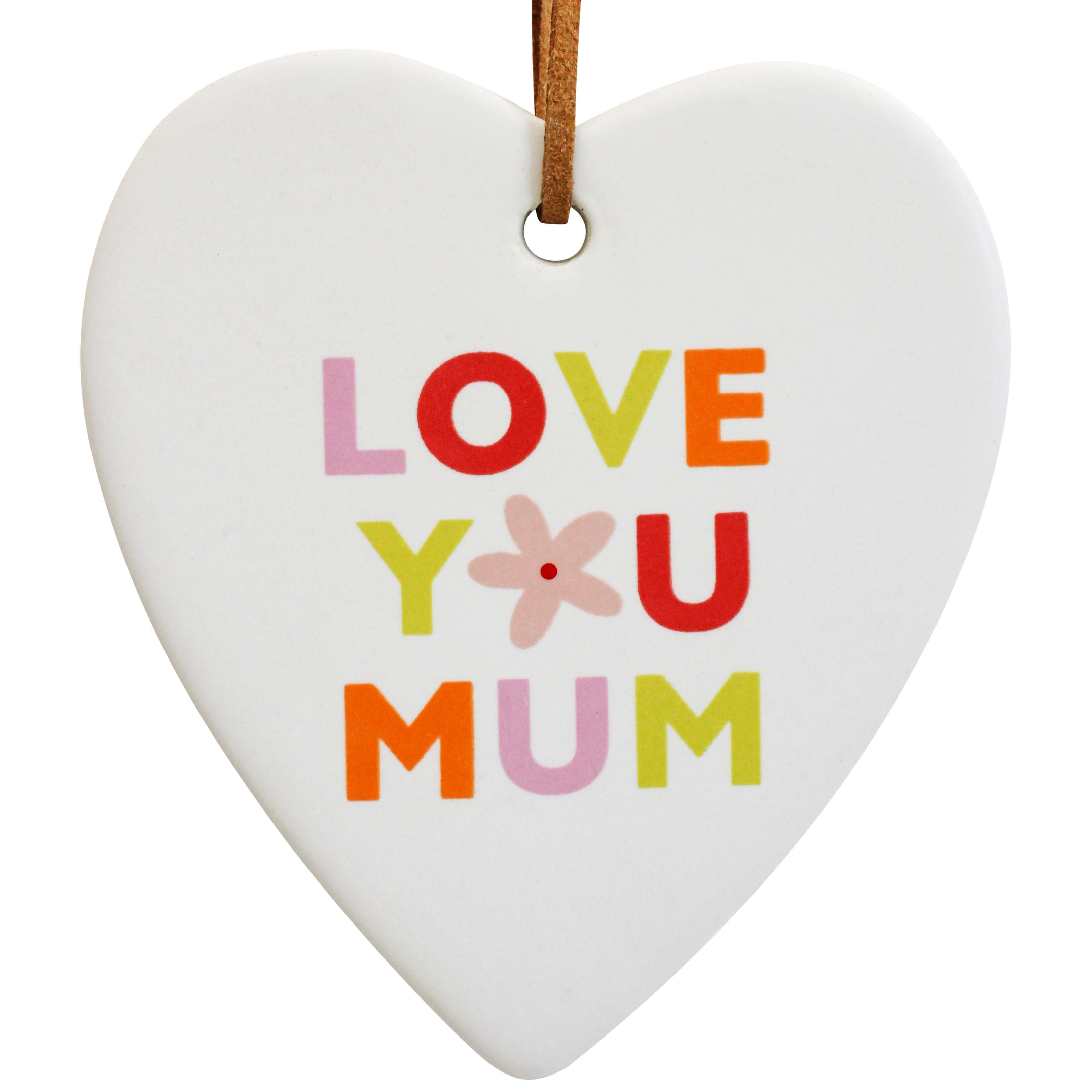 Hanging Heart Love Mum