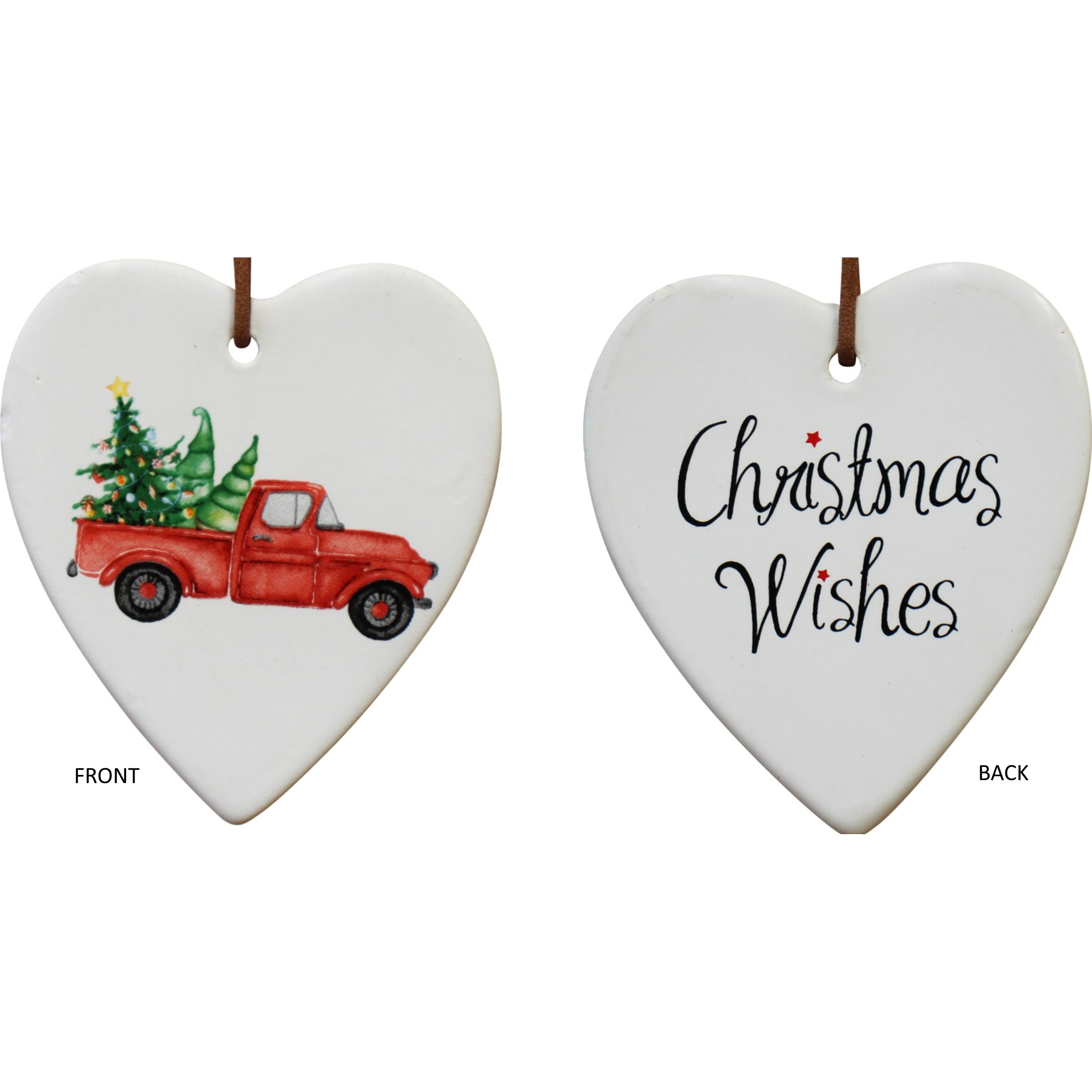 Hang Heart Red Ute Xmas