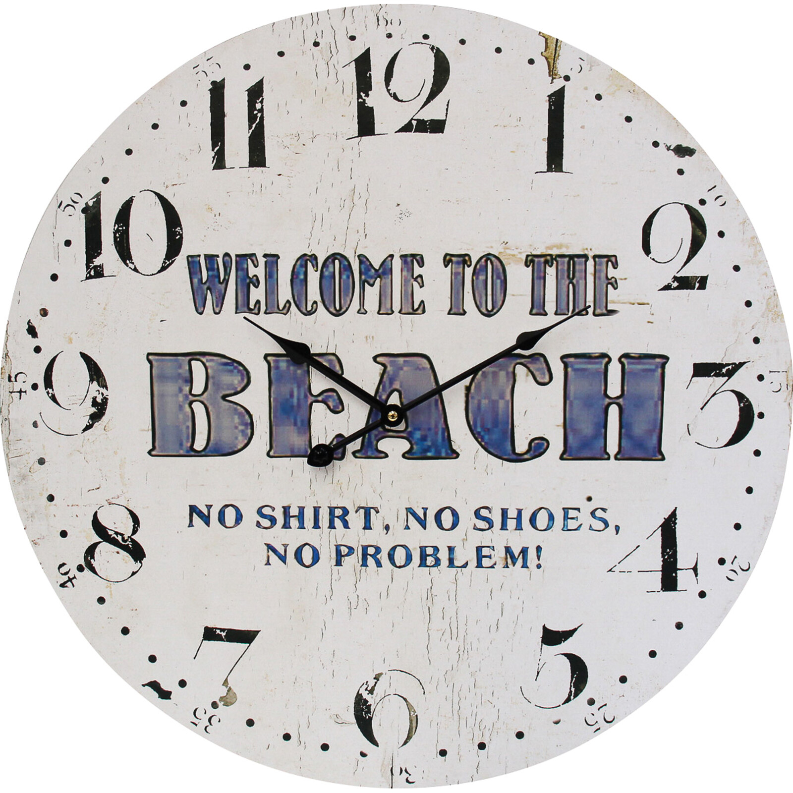 Clock Welcome Beach 58cm