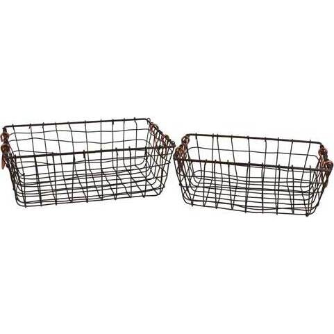 Wire Baskets Cobe Rect S/2